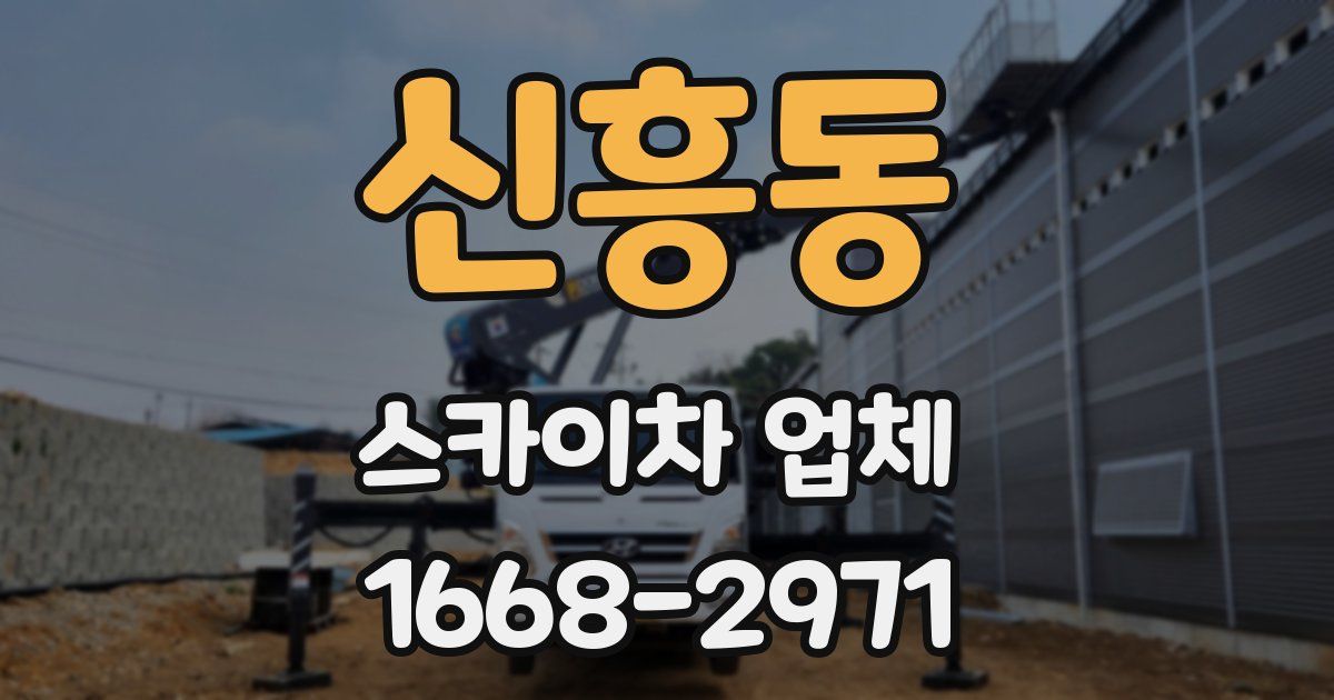 신흥동 스카이차 업체