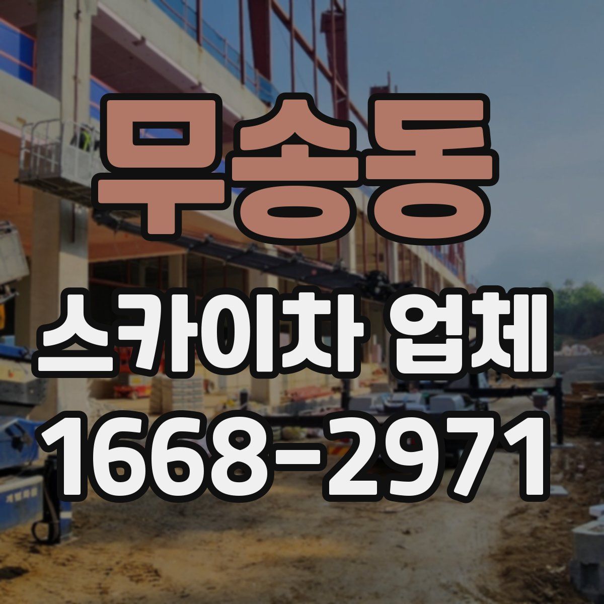 무송동 스카이차 업체