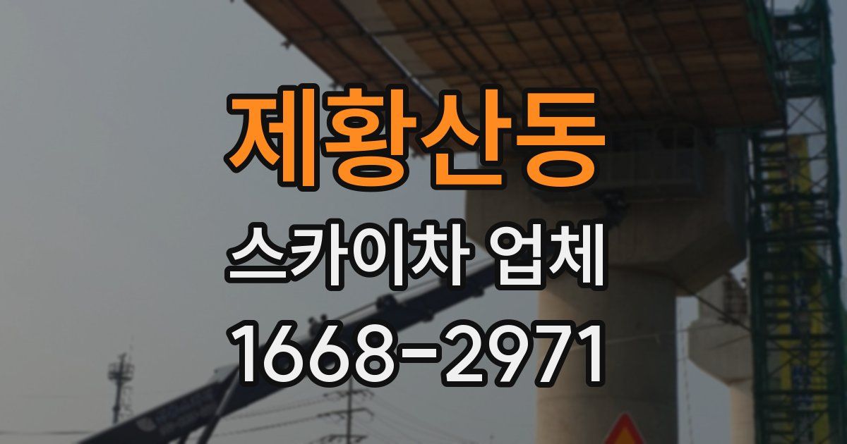 제황산동 스카이차 업체