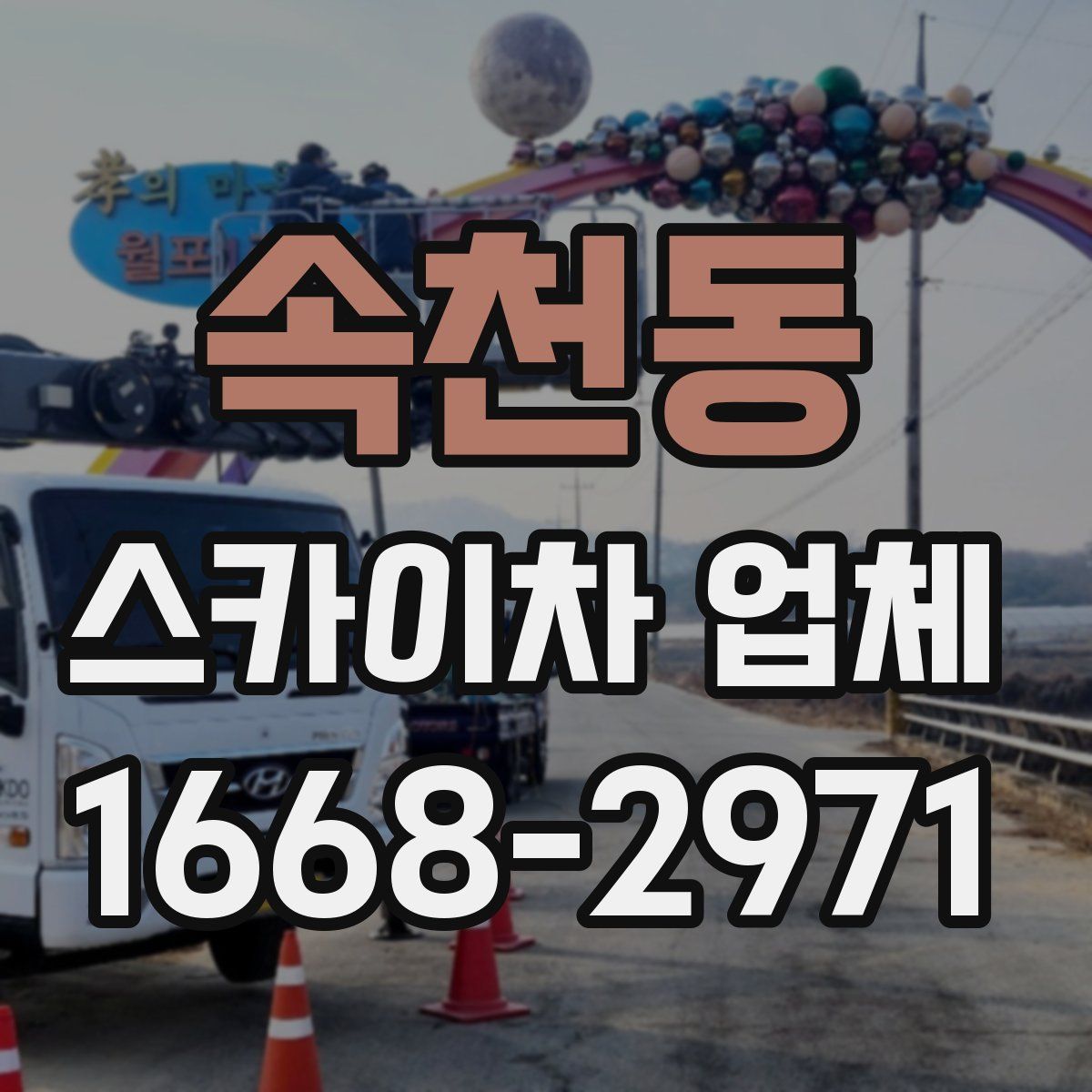 속천동 스카이차 업체