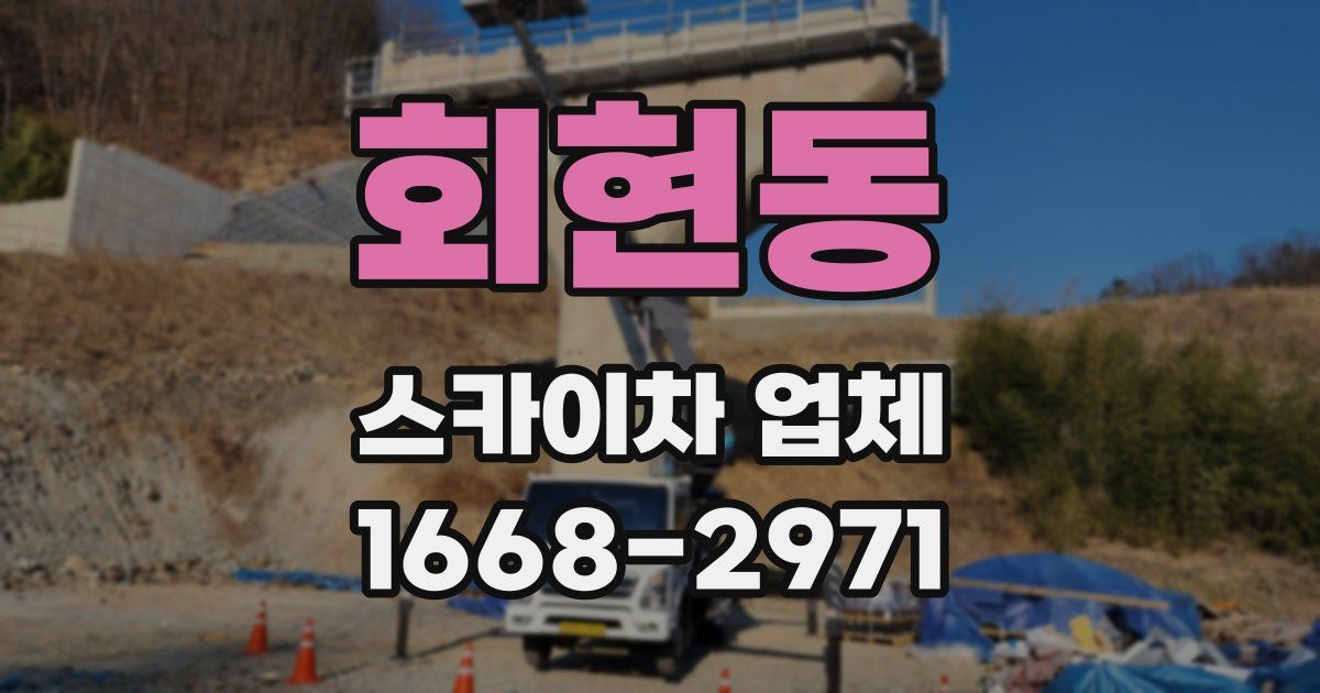 회현동 스카이차 업체