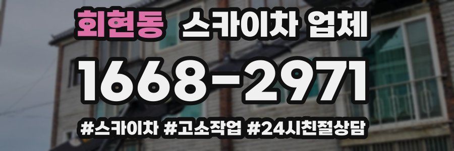 회현동 스카이차 업체