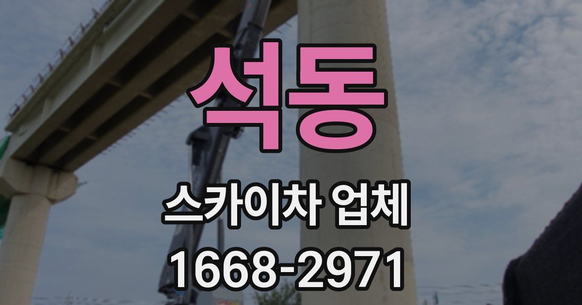 석동 스카이차 업체