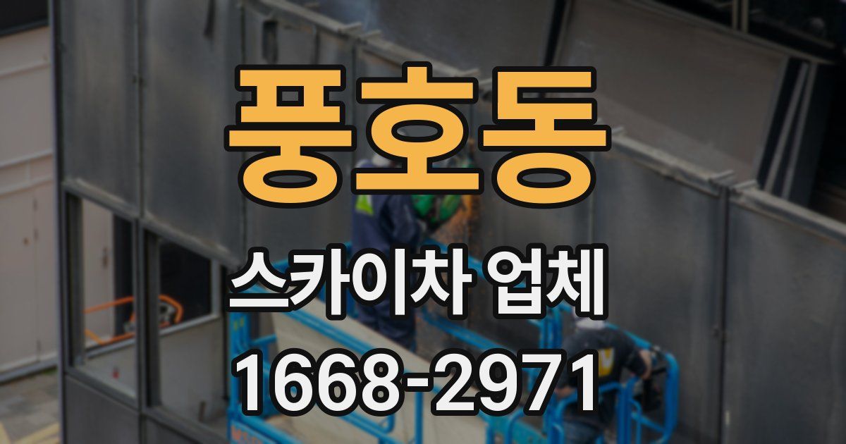 풍호동 스카이차 업체