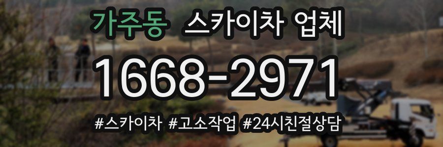 가주동 스카이차 업체