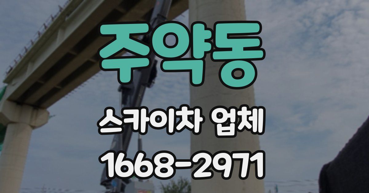 주약동 스카이차 업체