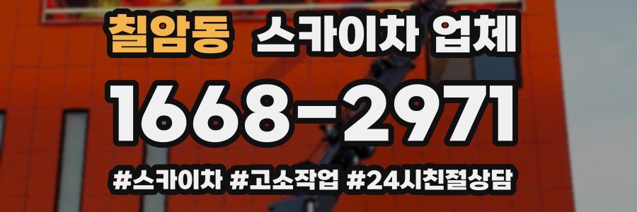 칠암동 스카이차 업체
