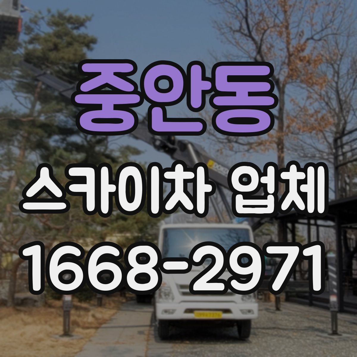 중안동 스카이차 업체 이용 시 작업 환경에 맞는 선택 기준