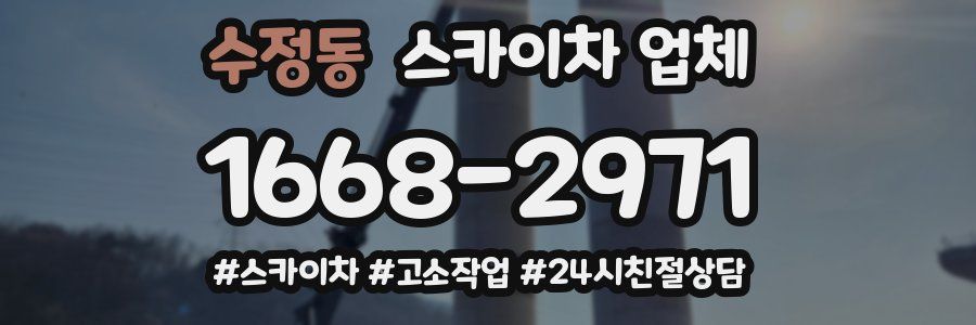수정동 스카이차 업체