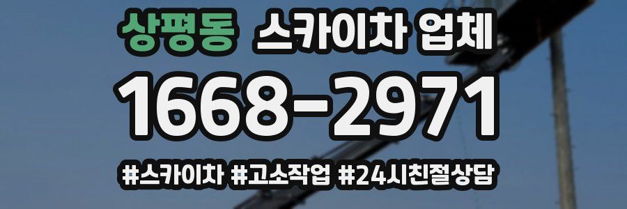 상평동 스카이차 업체