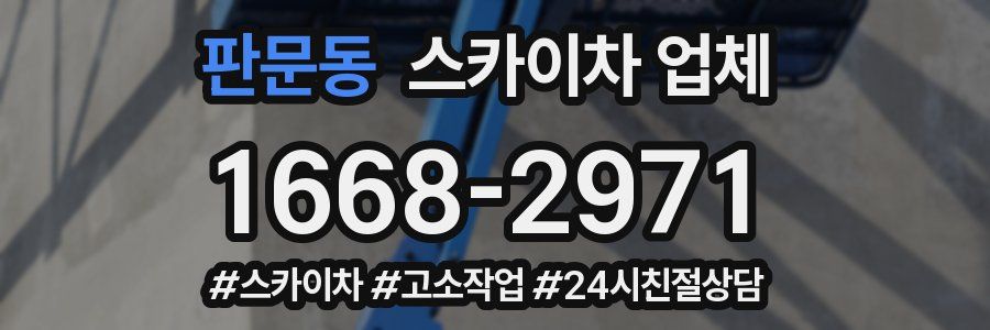 판문동 스카이차 업체