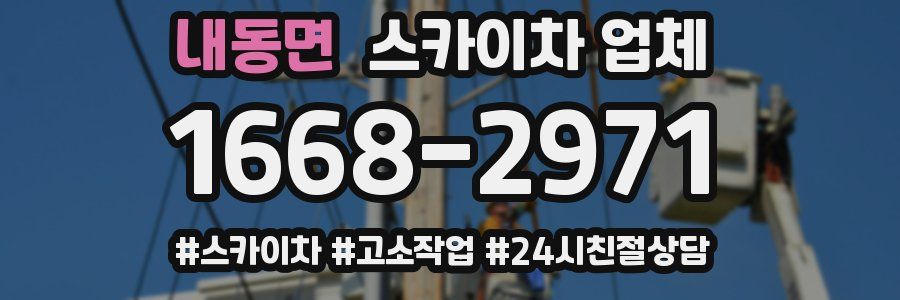 내동면 스카이차 업체