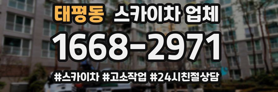 태평동 스카이차 업체