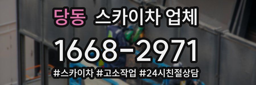 당동 스카이차 업체