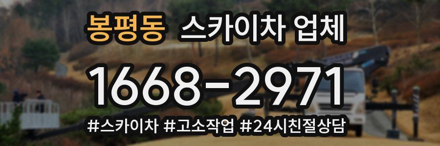 봉평동 스카이차 업체