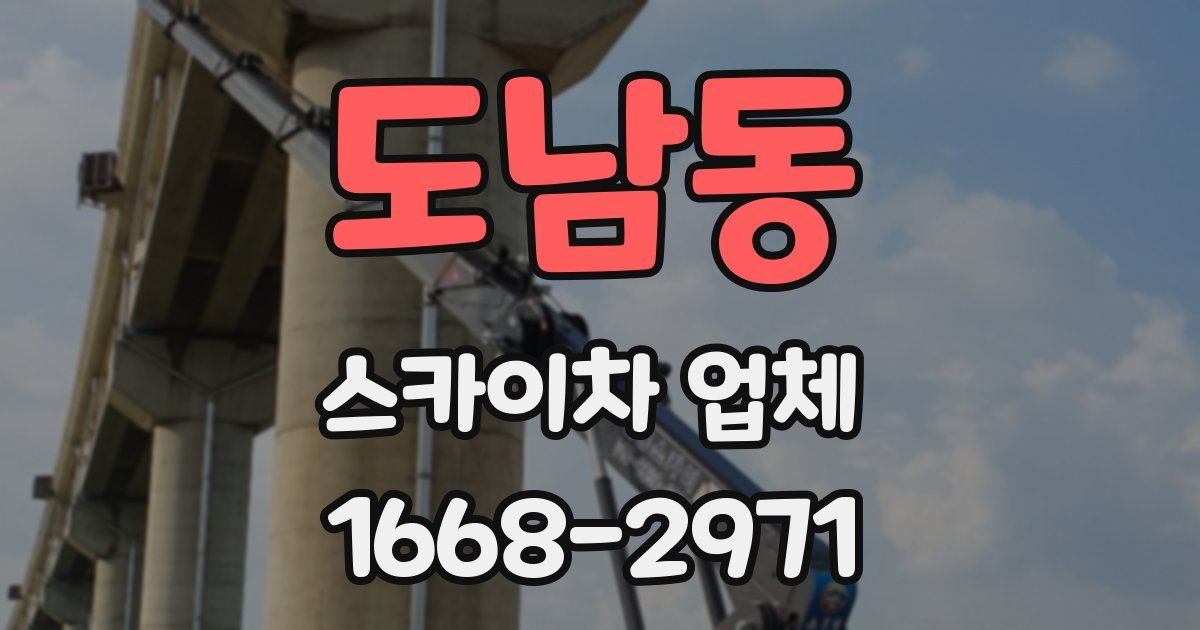 도남동 스카이차 업체