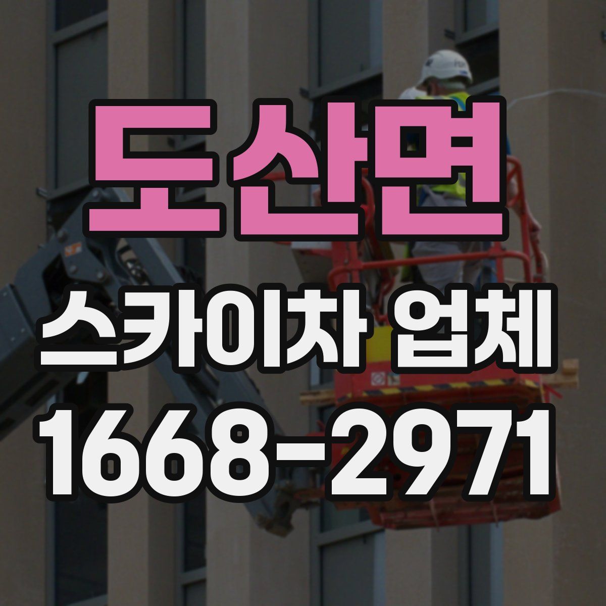 도산면 스카이차 업체