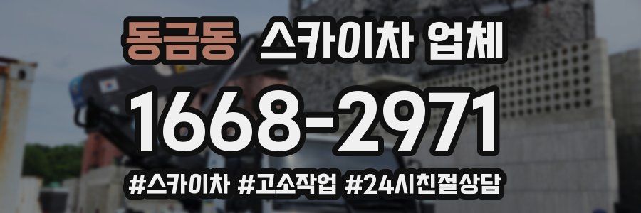 동금동 스카이차 업체