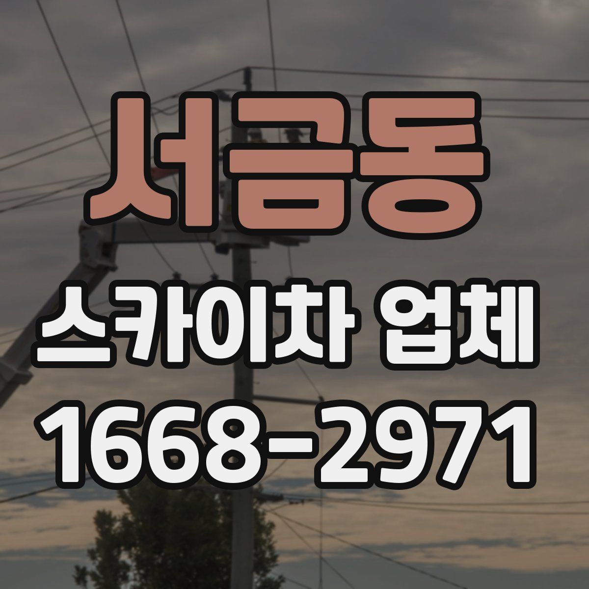 서금동 스카이차 업체