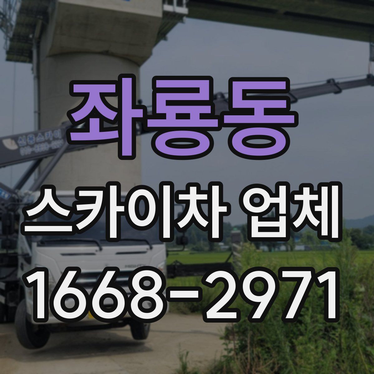 좌룡동 스카이차 업체