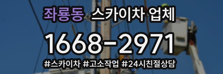 좌룡동 스카이차 업체