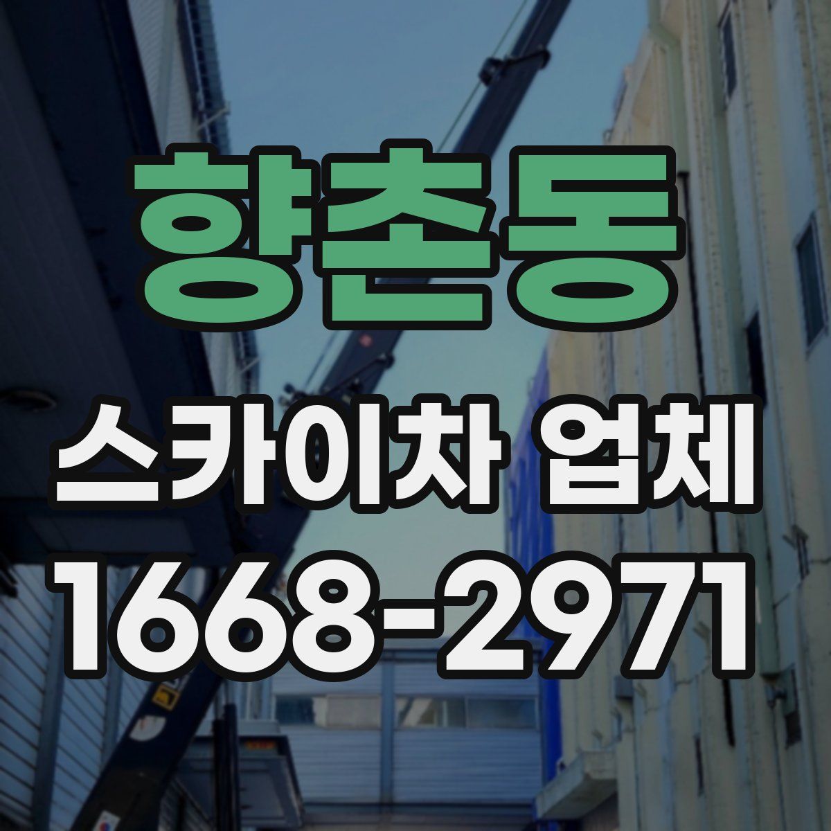 향촌동 스카이차 업체