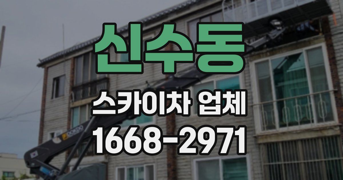 신수동 스카이차 업체