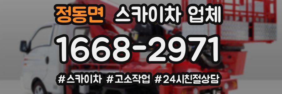 정동면 스카이차 업체