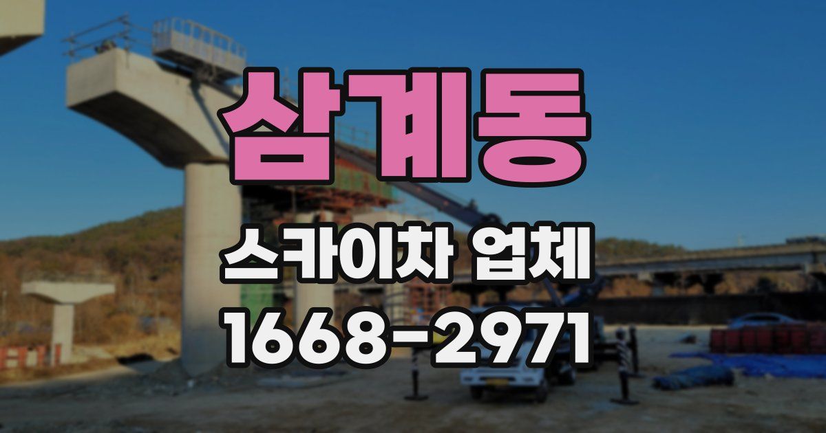 삼계동 스카이차 업체