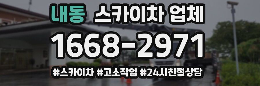 내동 스카이차 업체