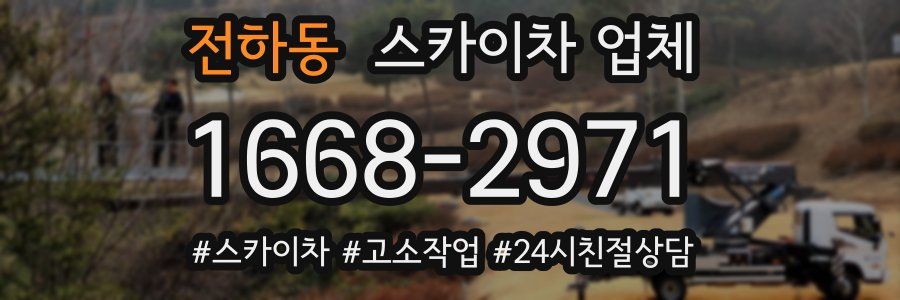 전하동 스카이차 업체