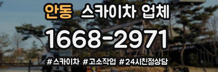 안동 스카이차 업체