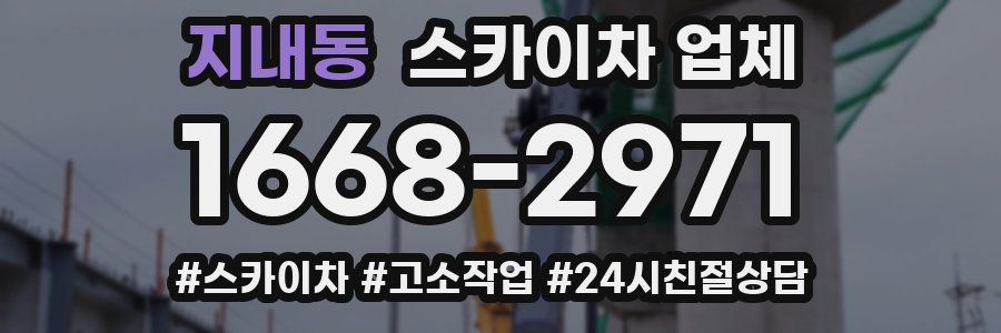 지내동 스카이차 업체
