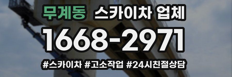 무계동 스카이차 업체
