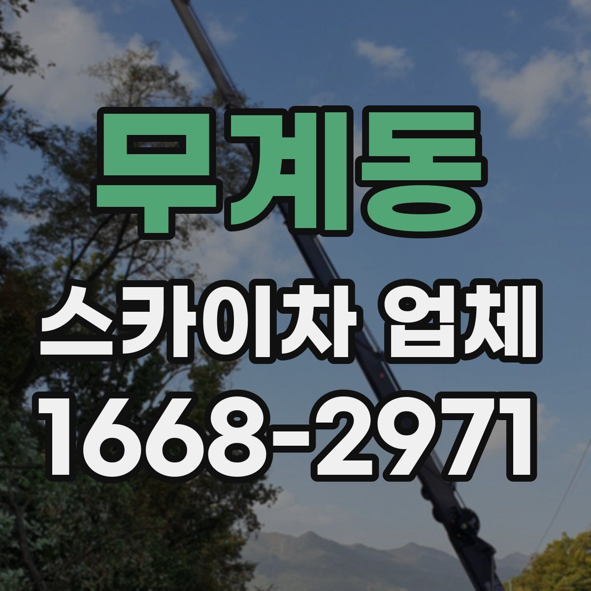 무계동 스카이차 업체