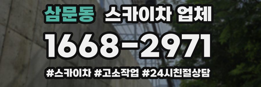 삼문동 스카이차 업체