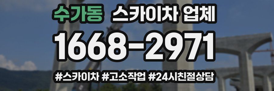 수가동 스카이차 업체