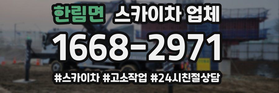 한림면 스카이차 업체