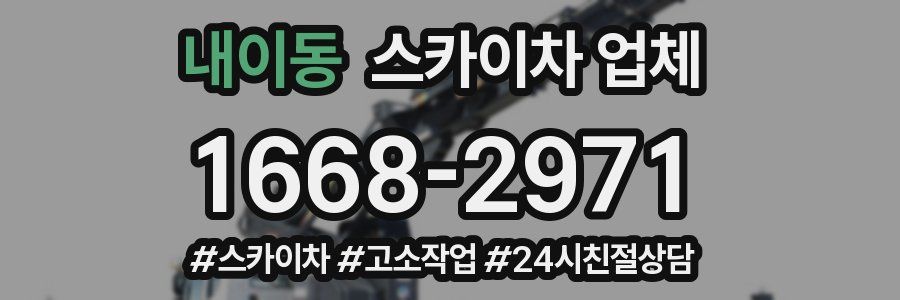 내이동 스카이차 업체