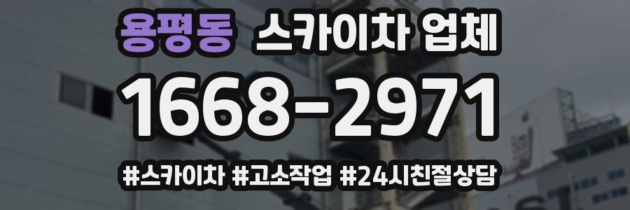 용평동 스카이차 업체