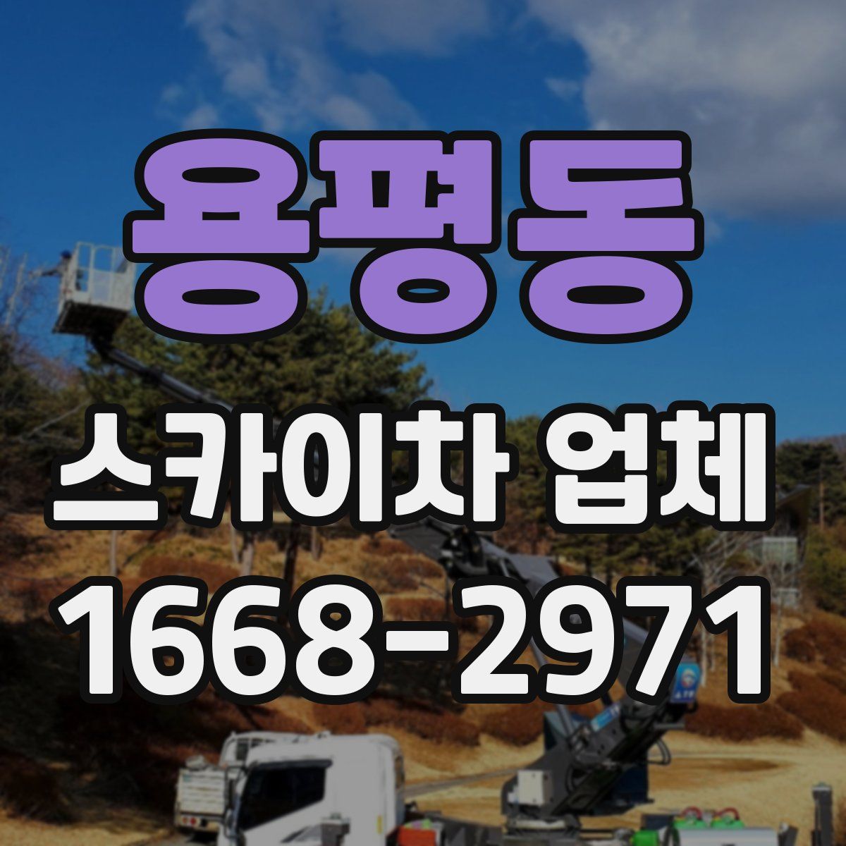 용평동 스카이차 업체