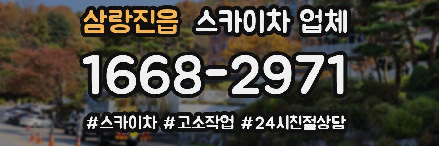 삼랑진읍 스카이차 업체