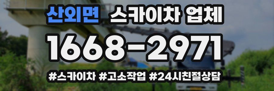 산외면 스카이차 업체