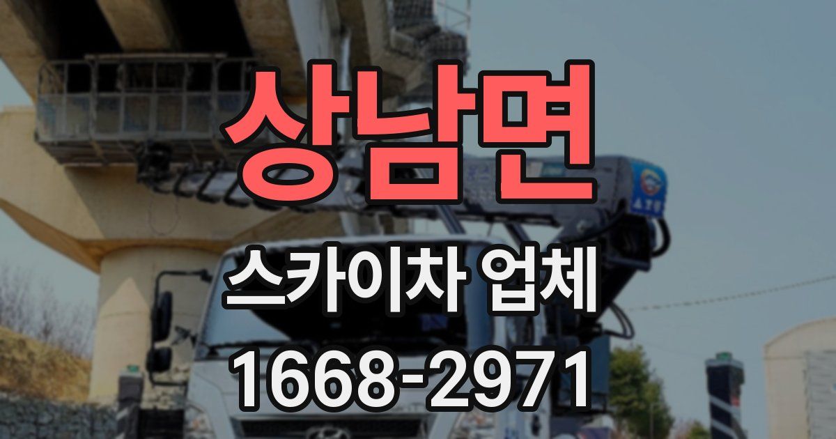 상남면 스카이차 업체
