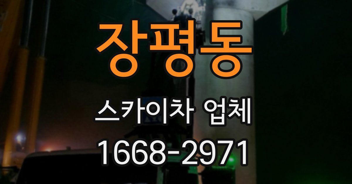 장평동 스카이차 업체