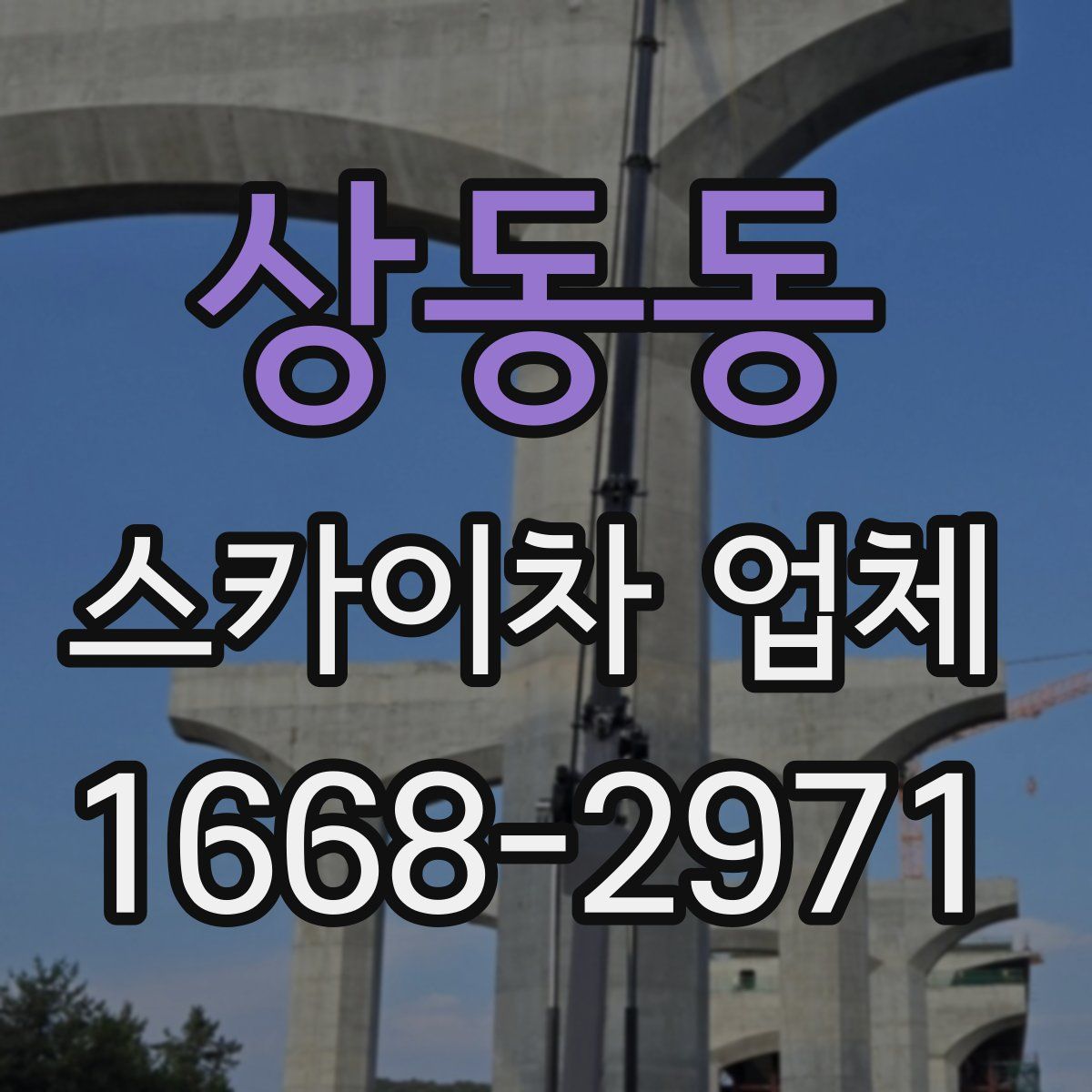 상동동 스카이차 업체