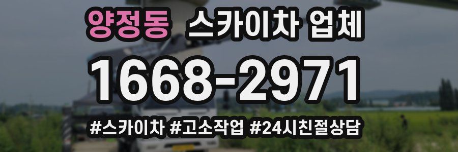 양정동 스카이차 업체