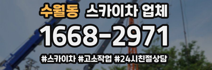 수월동 스카이차 업체