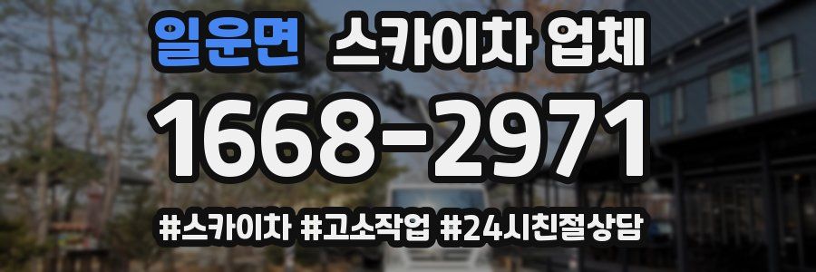 일운면 스카이차 업체