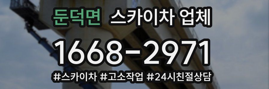 둔덕면 스카이차 업체